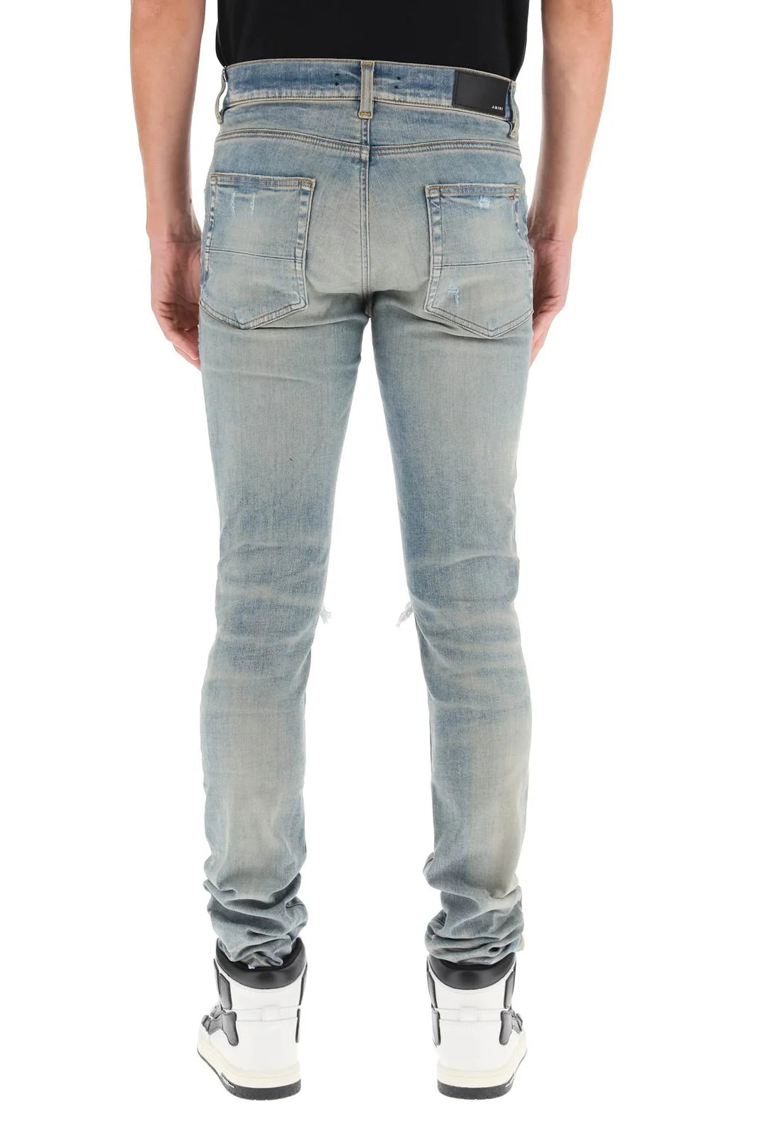 AMIRI DISTRESSED JEANS-ocean