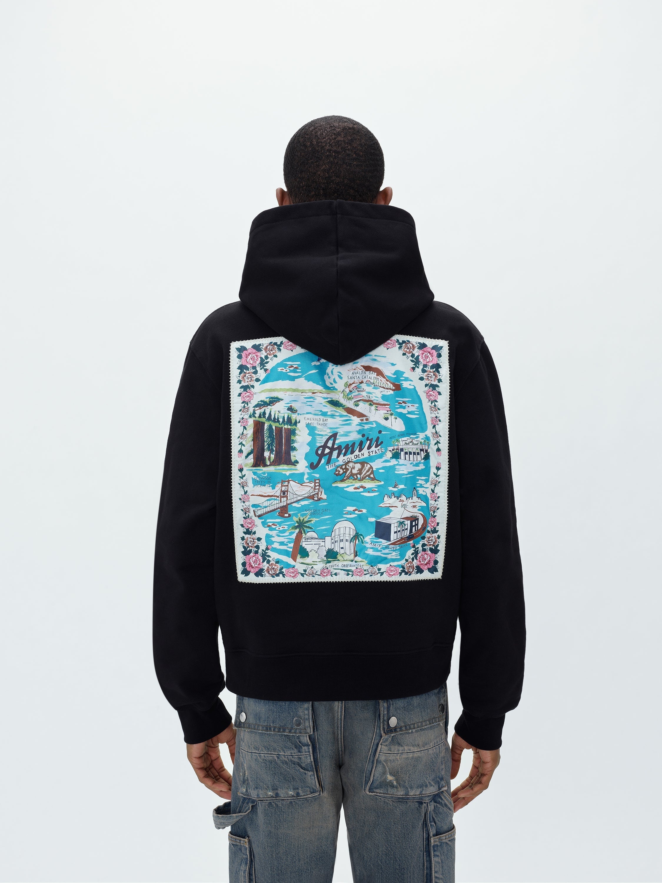 AMIRI CALIFORNIA FRENCH TERRY HOODIE-black