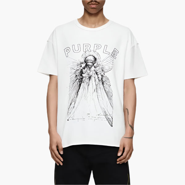 PURPLE BRAND ANGEL INSIDE OUT SHIRT-white