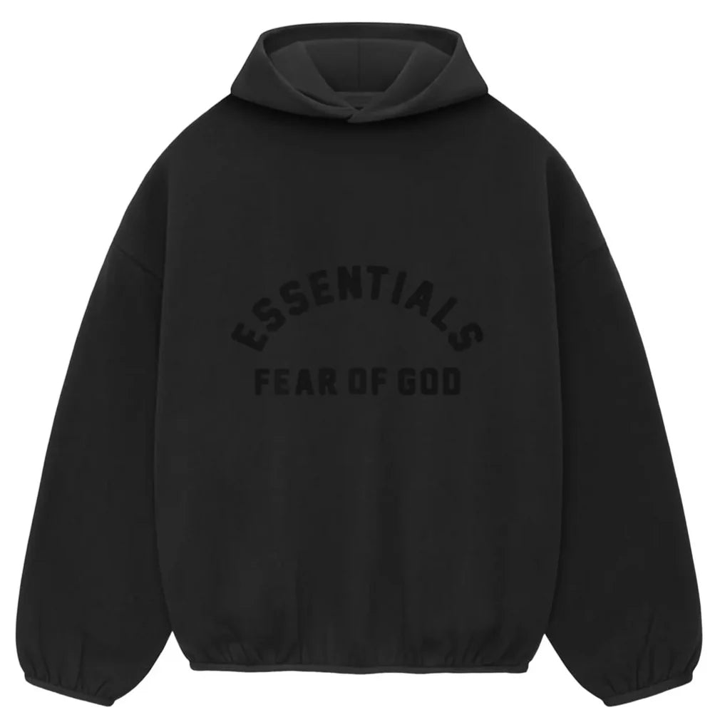 FEAR OF GOD ESSENTIALS HOODIE NYLON FLEECE-black