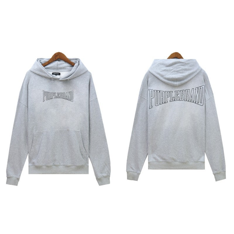 PURPLE BRAND HEAVYWEIGHT HOODIE-grey