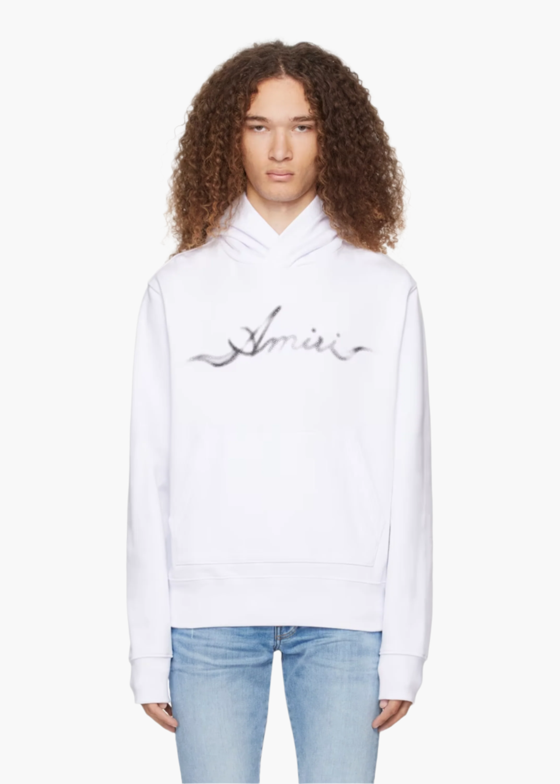AMIRI SMOKER HOODIE-white