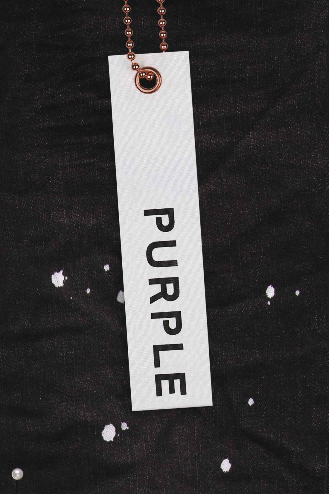 PURPLE BRAND P001 OVERSPRAY JEANS-black