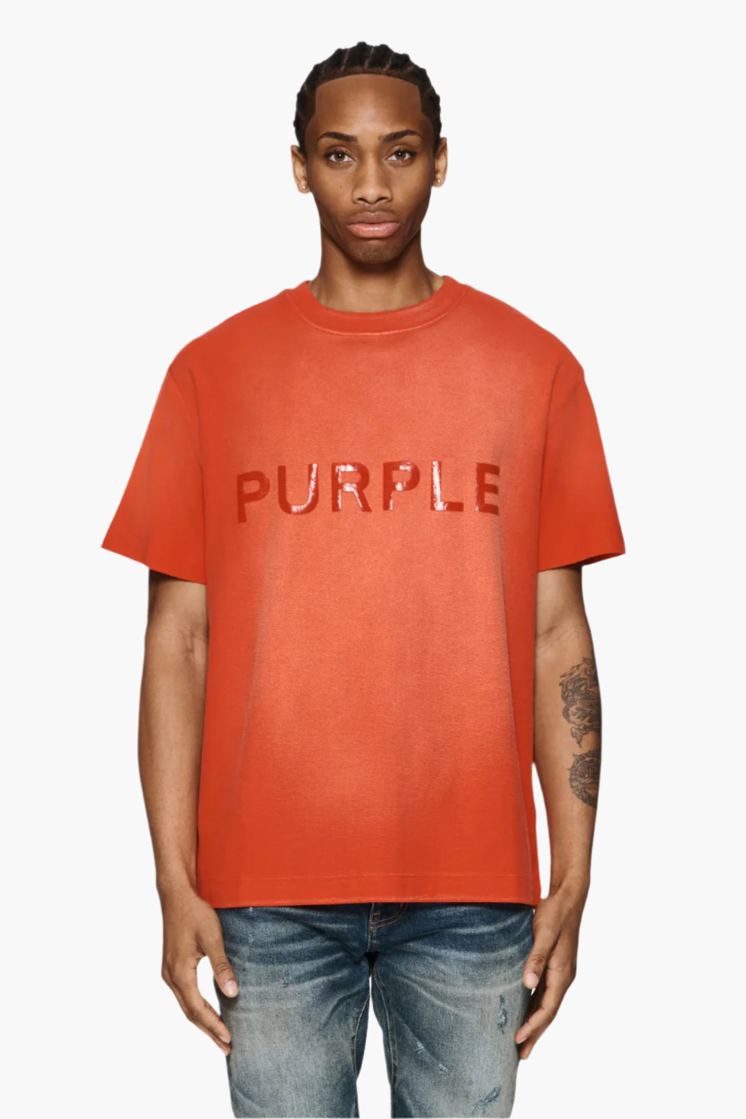 PURPLE BRAND TEE PROGRAM SHIRT-orange