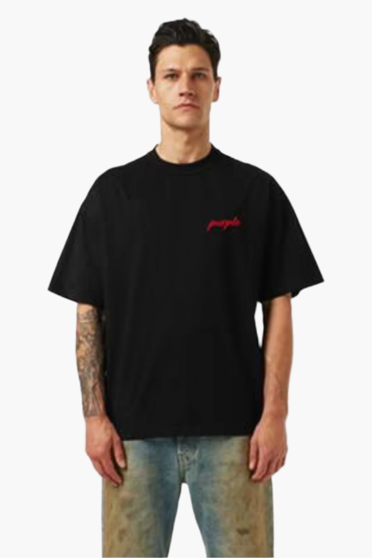 PURPLE BRAND LS TS SN44 SHIRT-black