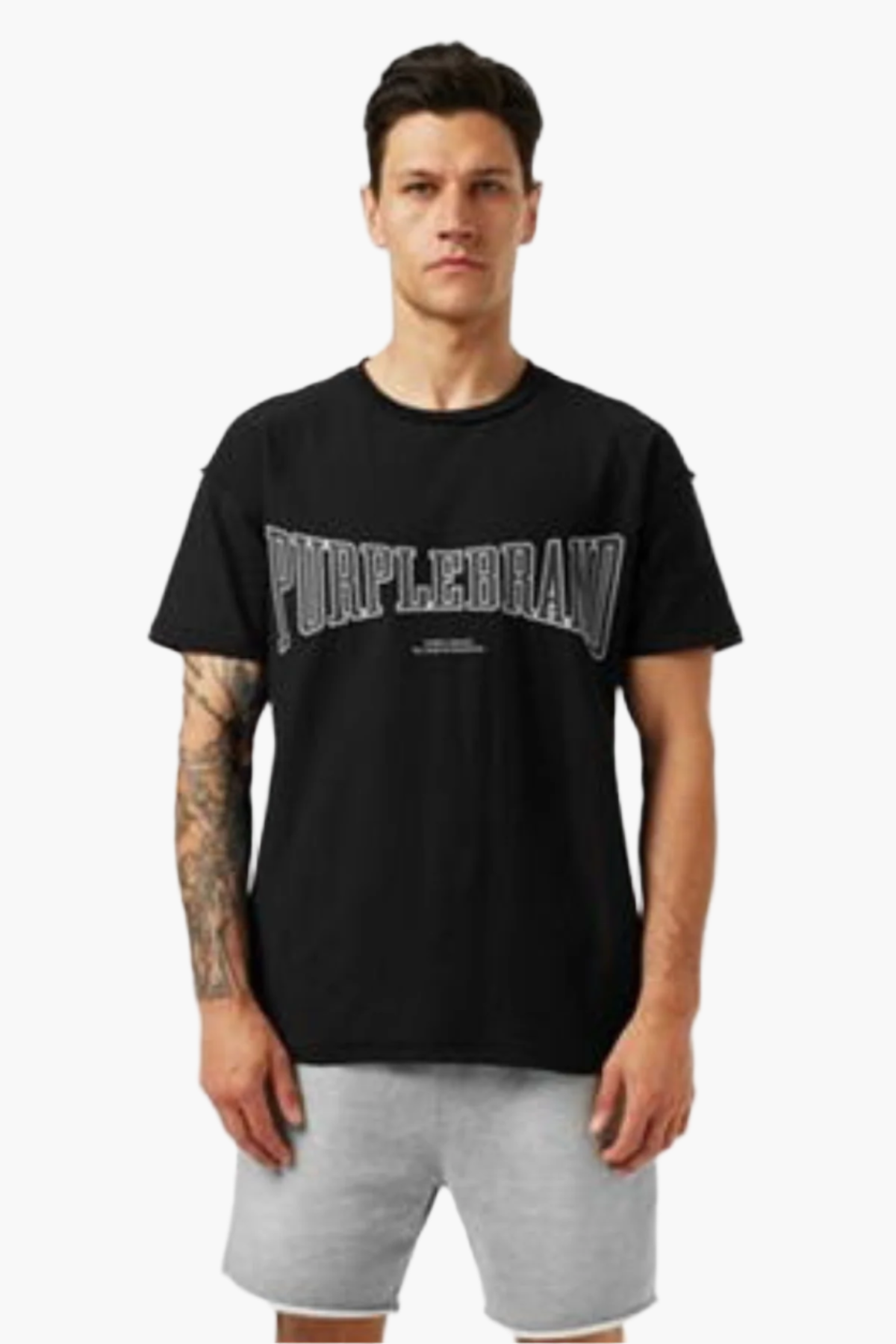 PURPLE BRAND BLACK BEAUTY INSIDE OUT SHIRT-black