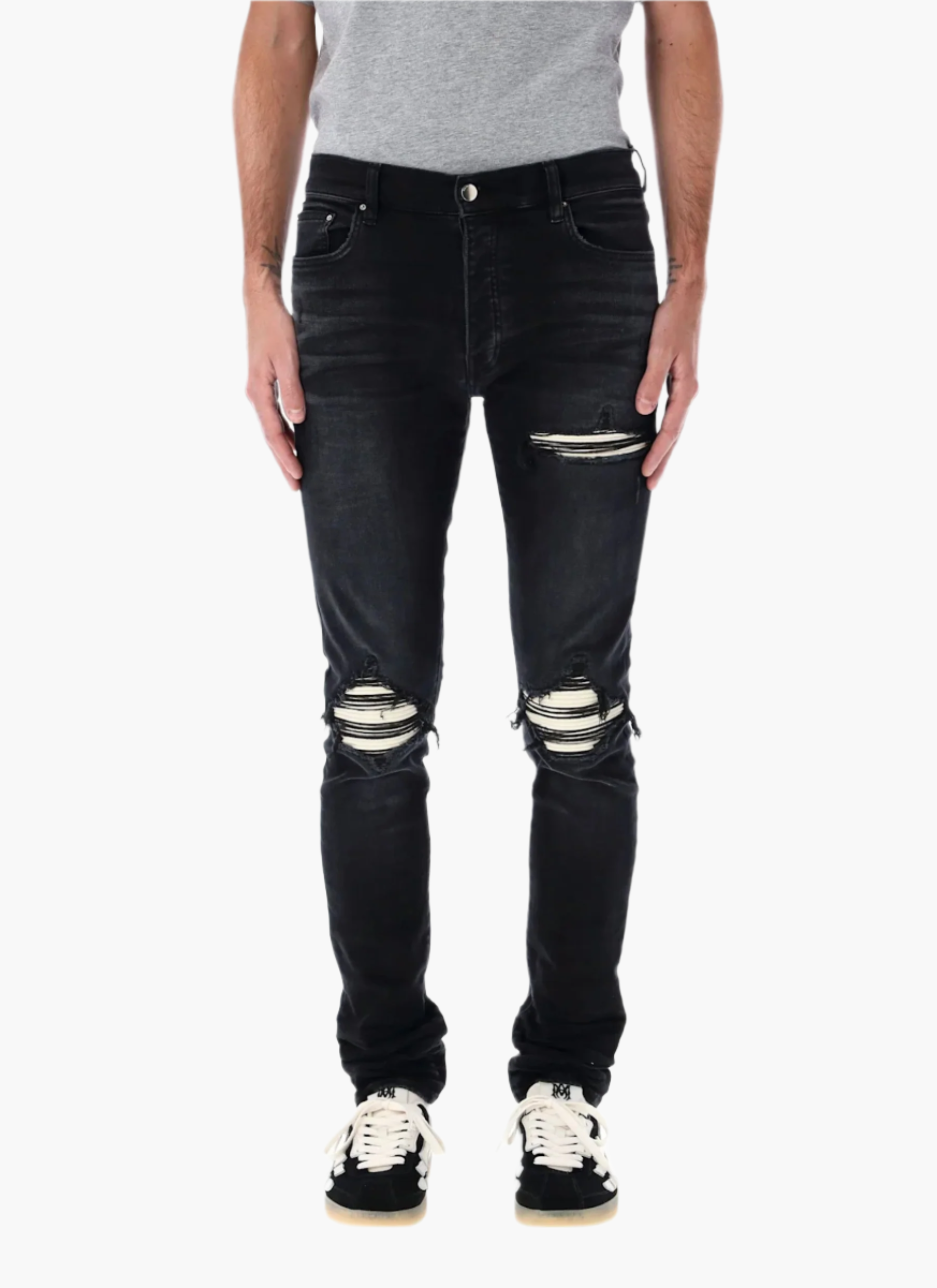 AMIRI MX1 ULTRA SUEDED JEANS-black