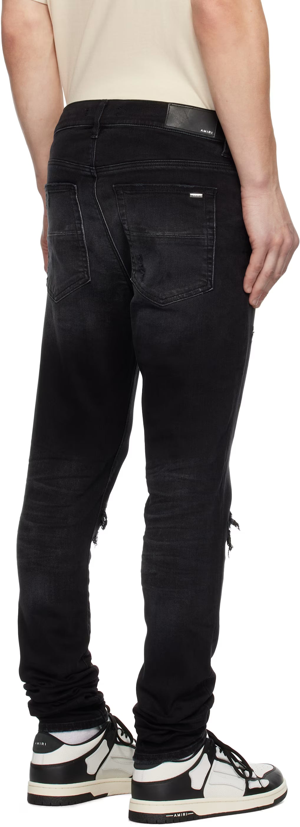 AMIRI MX1 ULTRA SUEDED JEANS-black