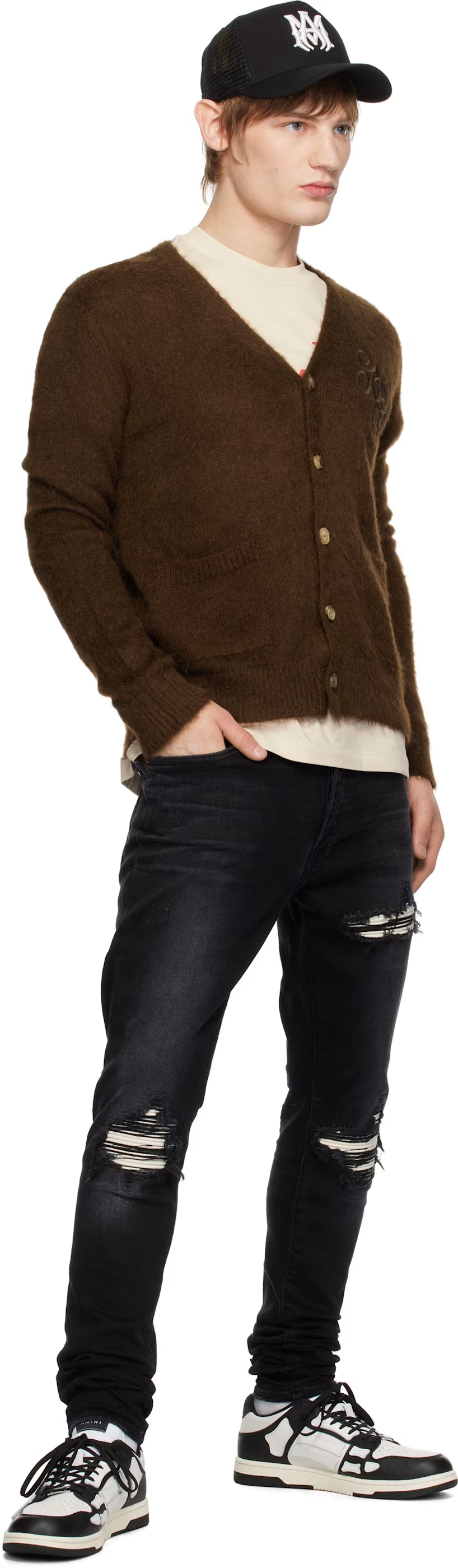 AMIRI MX1 ULTRA SUEDED JEANS-black