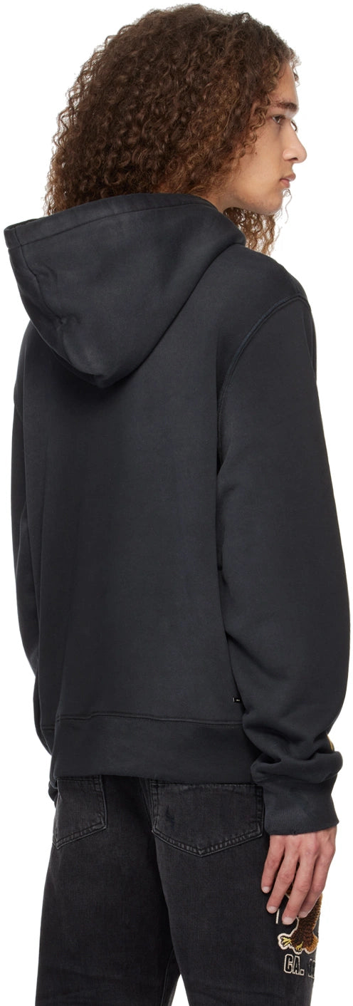 AMIRI FADED TRACK HOODIE-black