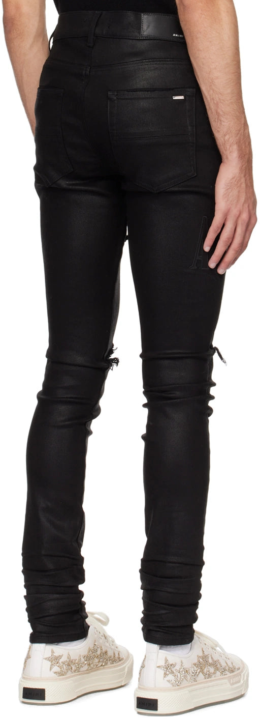 AMIRI SERIF LOGO JEANS-black