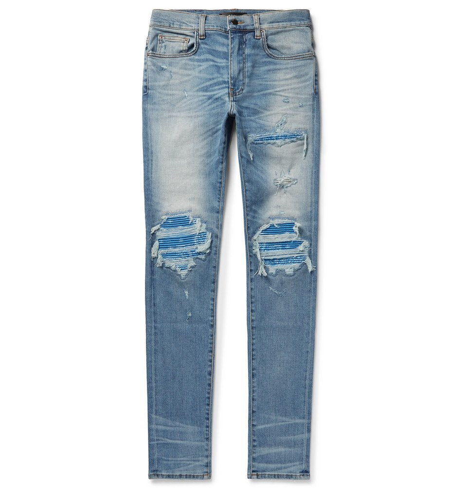 AMIRI DESTROYED MX1 JEANS-blue