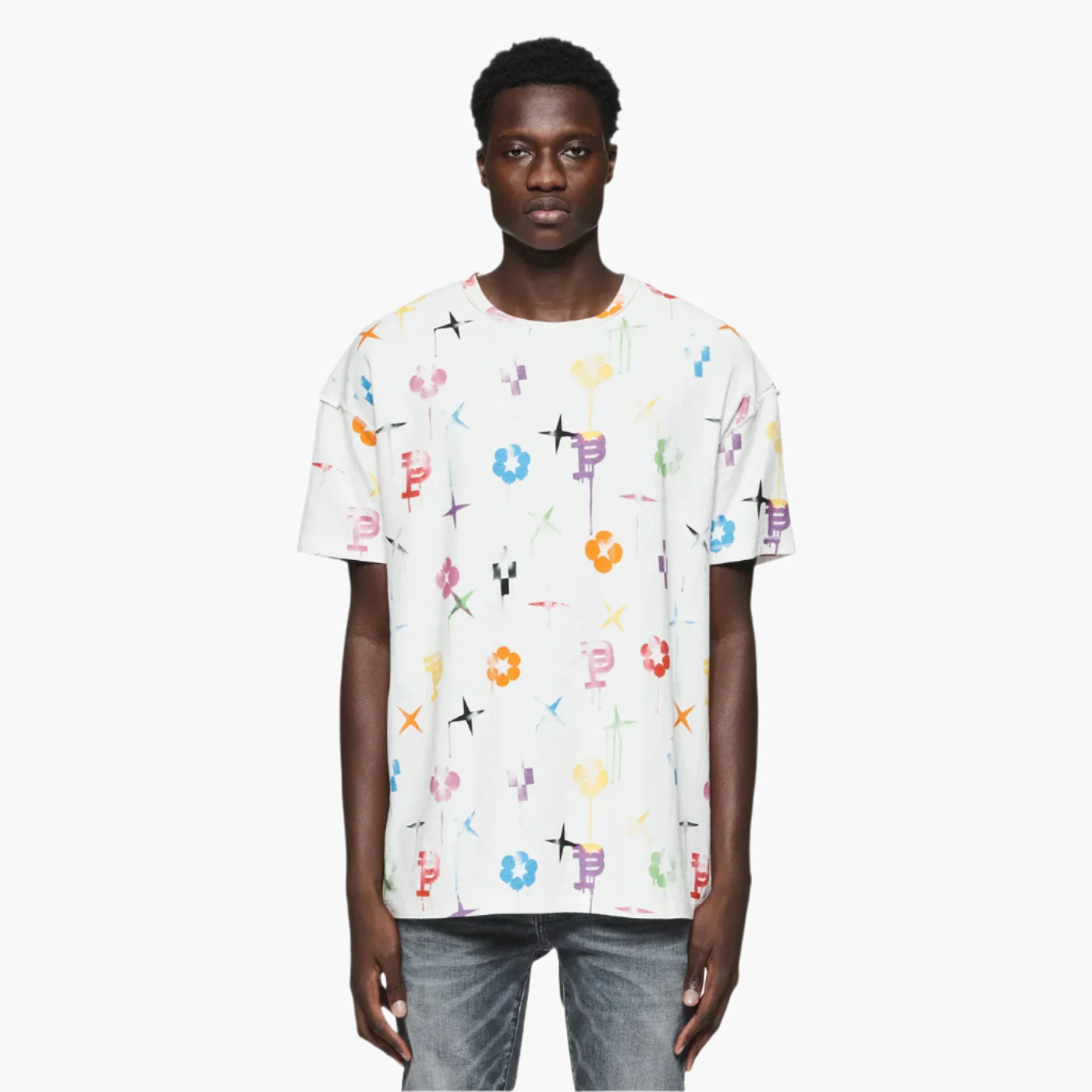 PURPLE BRAND DYED POPLIN SHIRT-white