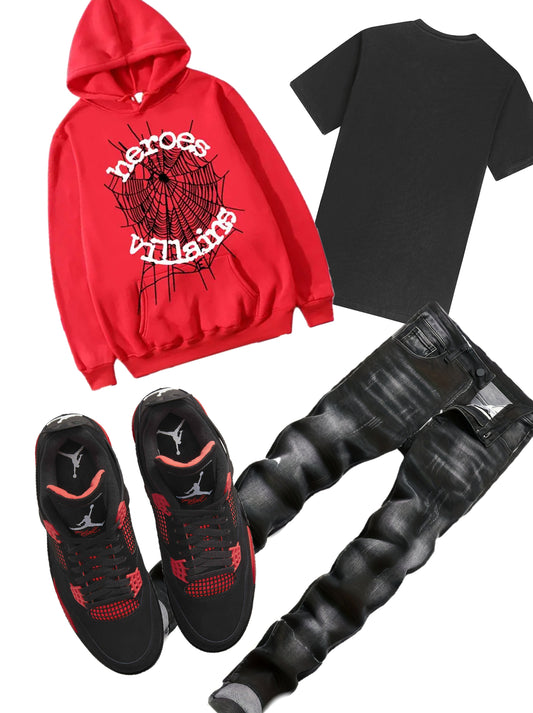 Red sp5der outfit